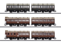 Märklin 42047 - H0 - 3-tlg. Set Abteilwagen, K.P.E.V., Ep. I